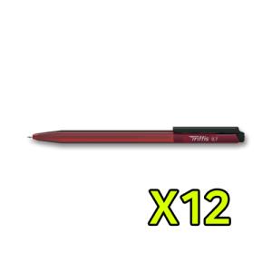 [모나미] 트리피스볼펜 0.7mm(적색)_12개입